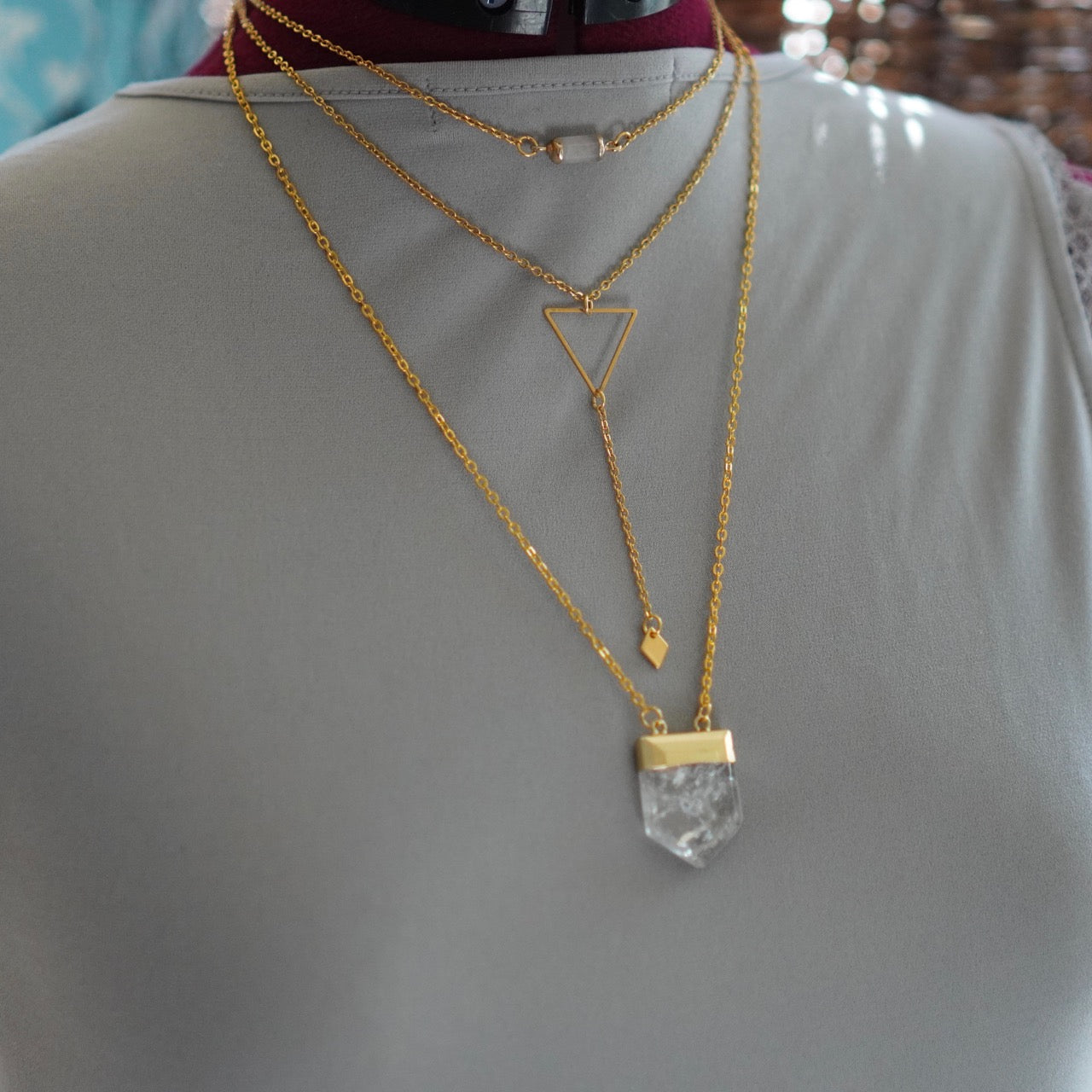 Clarity Manifestation Focus Necklace Gold 12th Summer