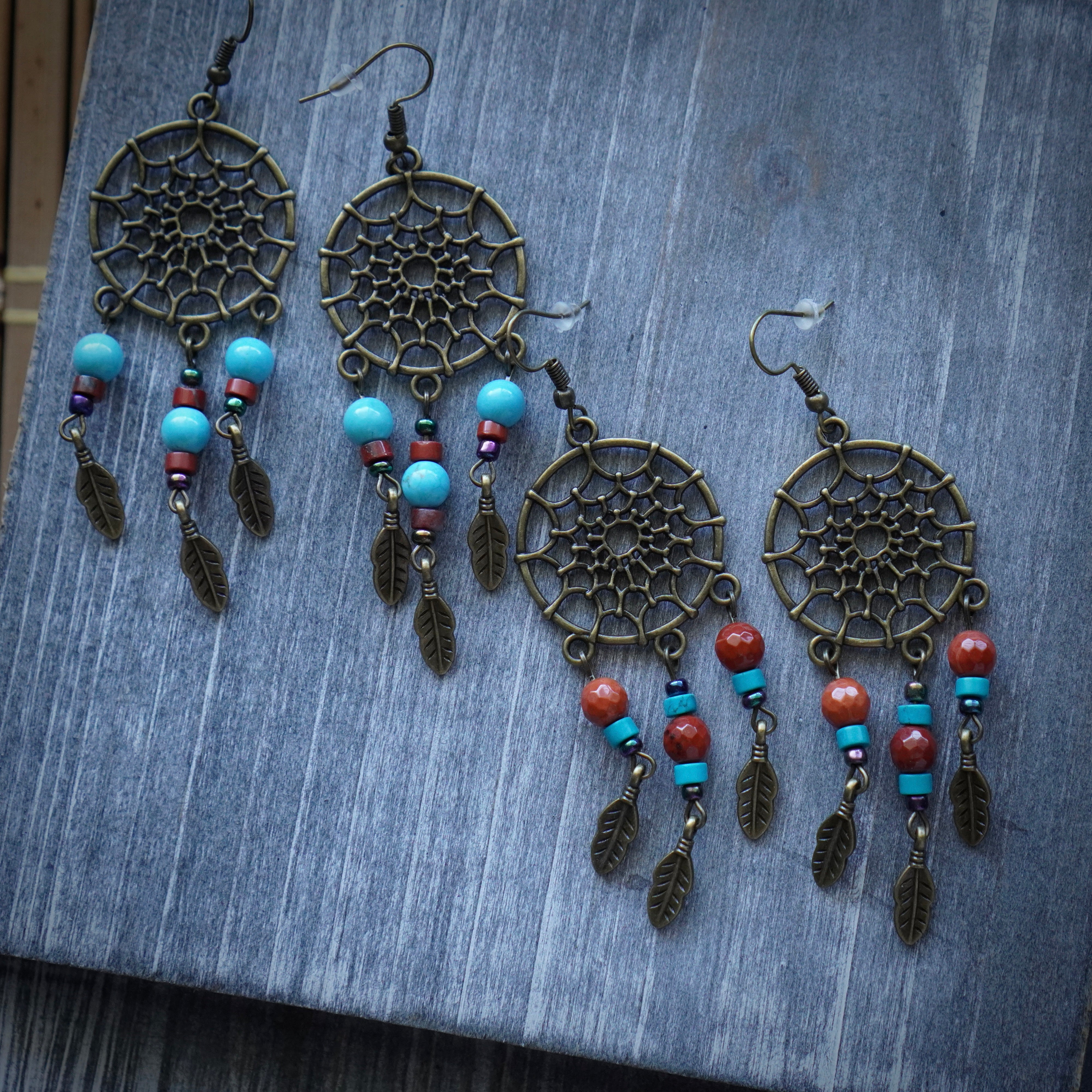 Turquoise Dreamcatcher Drop Earrings | Claire's