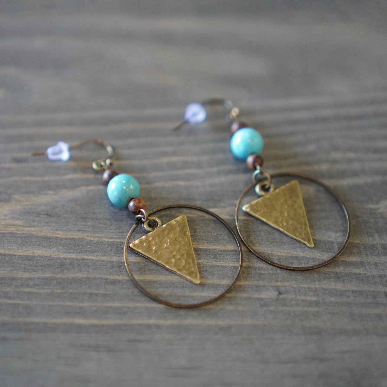 Hammered Geometry Earrings 12th Summer