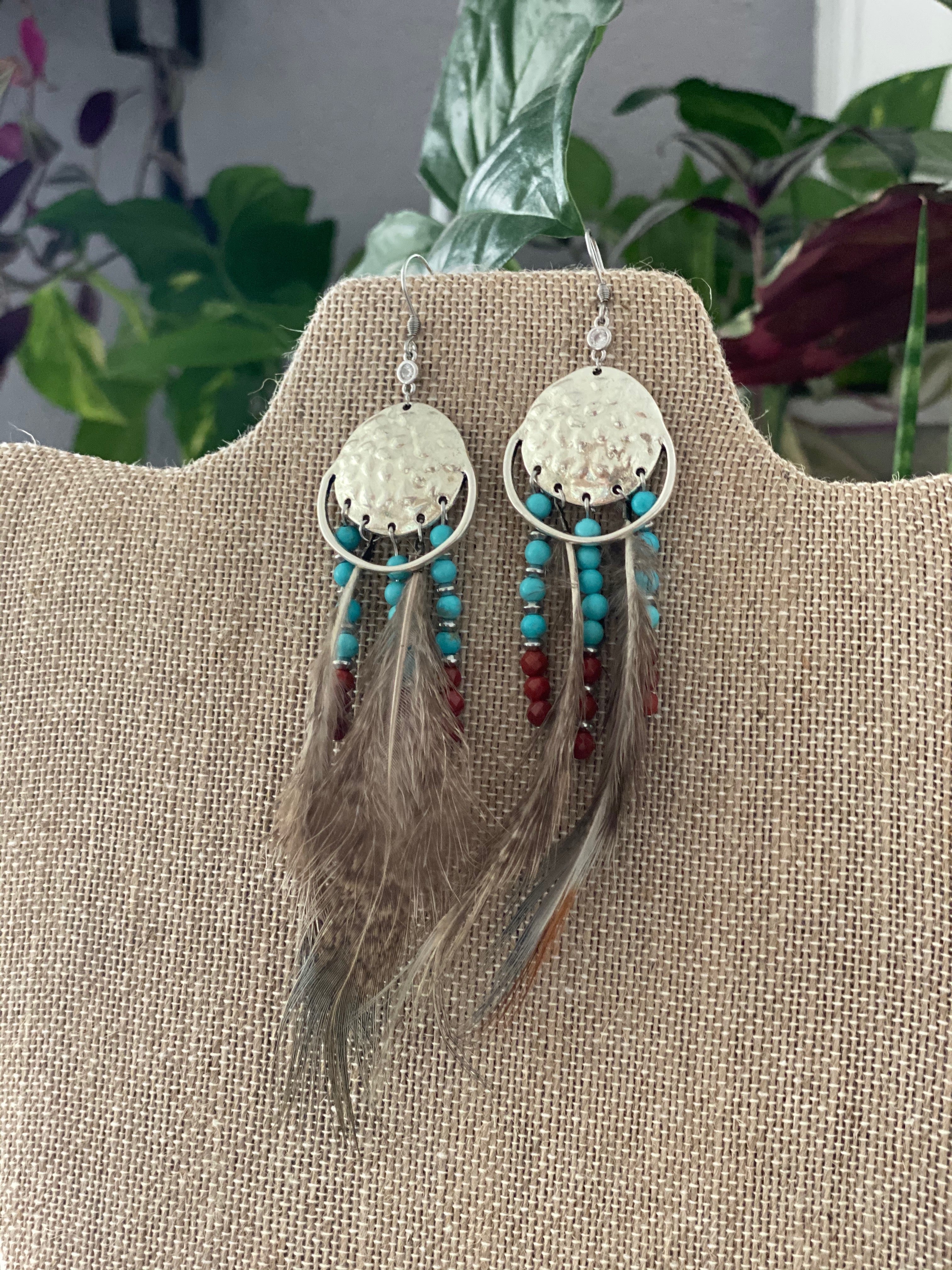 Health & Stability Feather Earrings 12th Summer