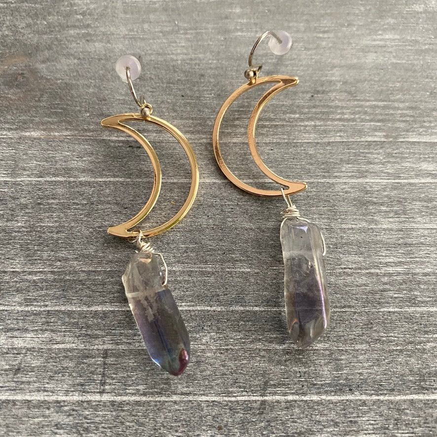 Over the Moon Mini Earrings 12th Summer