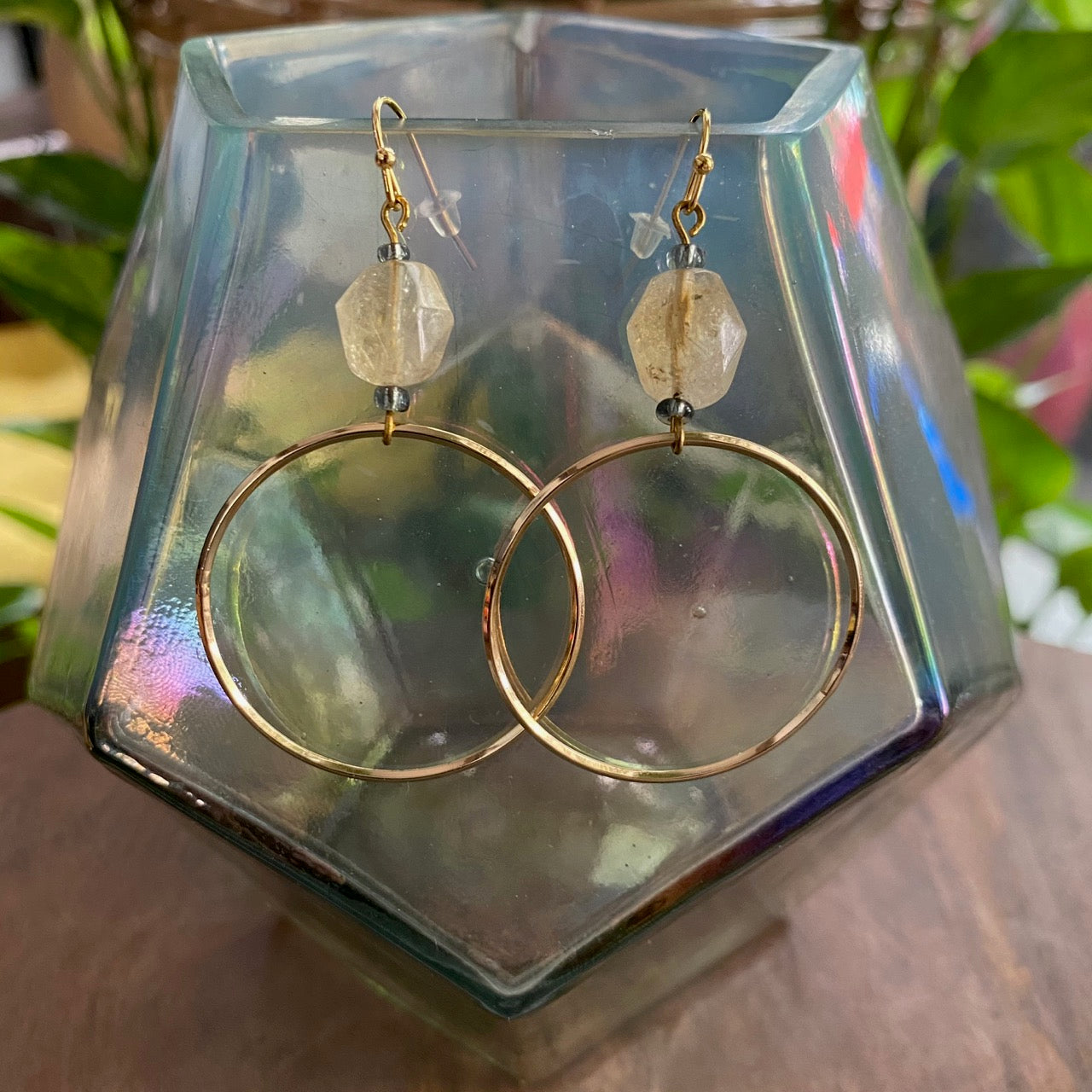 Raw Chunky Hoop Earrings