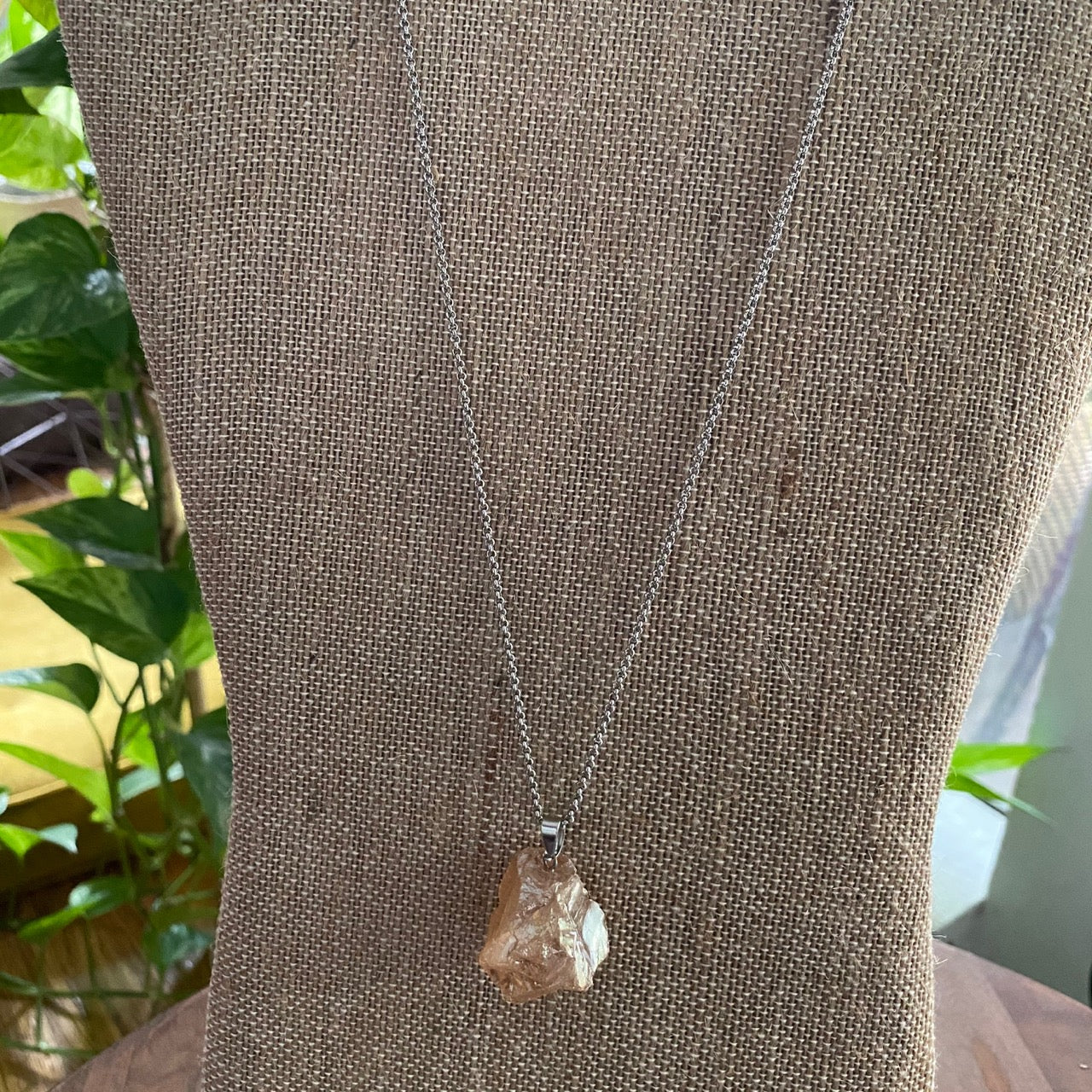 Raw Chunky Quartz Necklace