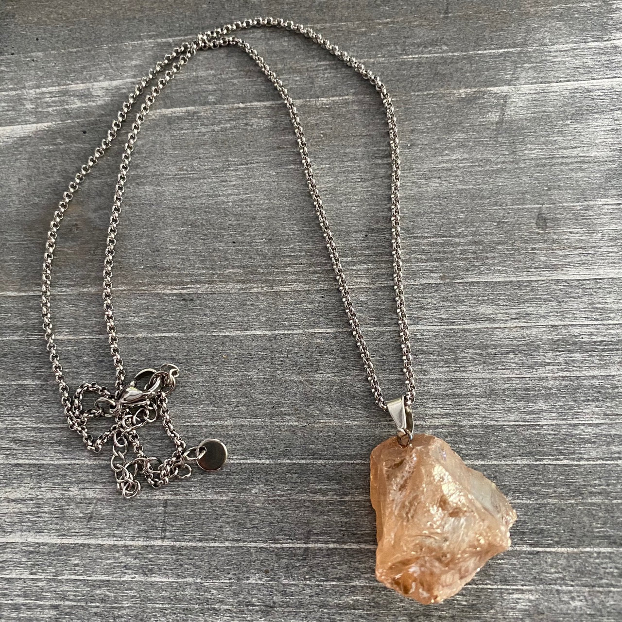 Raw Chunky Quartz Necklace 12th Summer