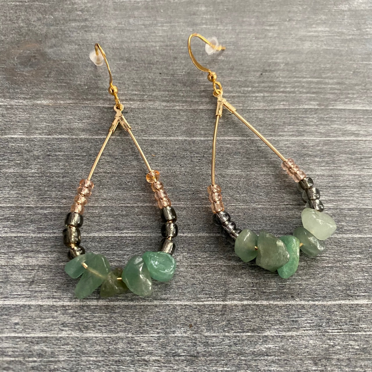 Raw Stone Drop Earrings 12th Summer