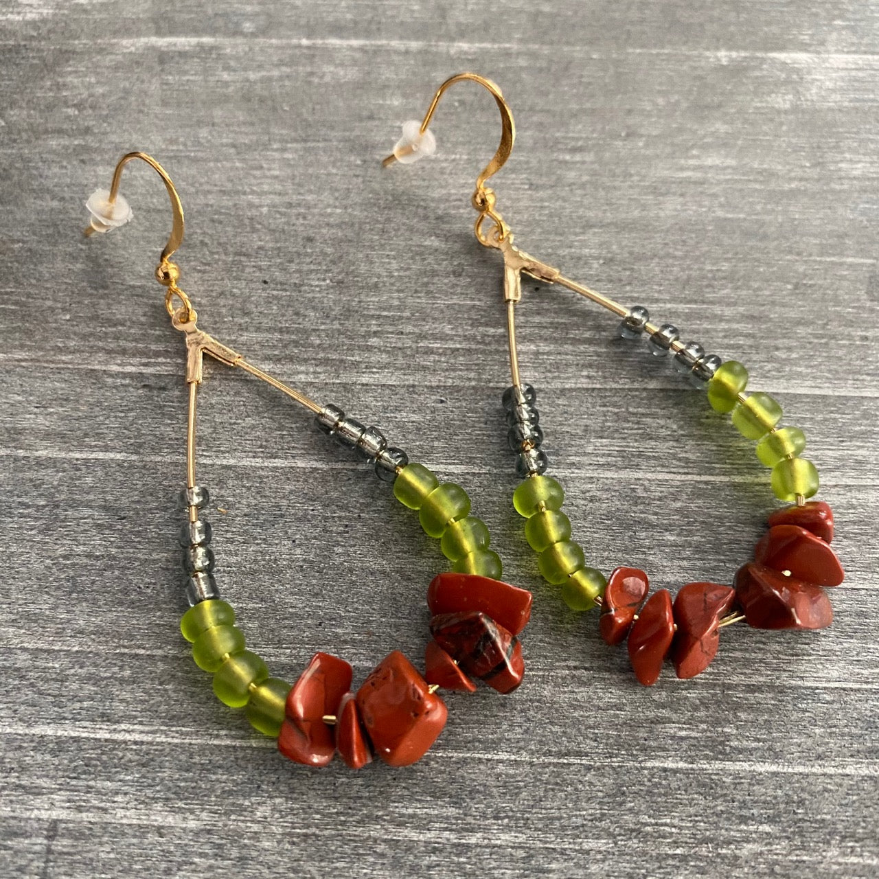 Raw Stone Drop Earrings 12th Summer