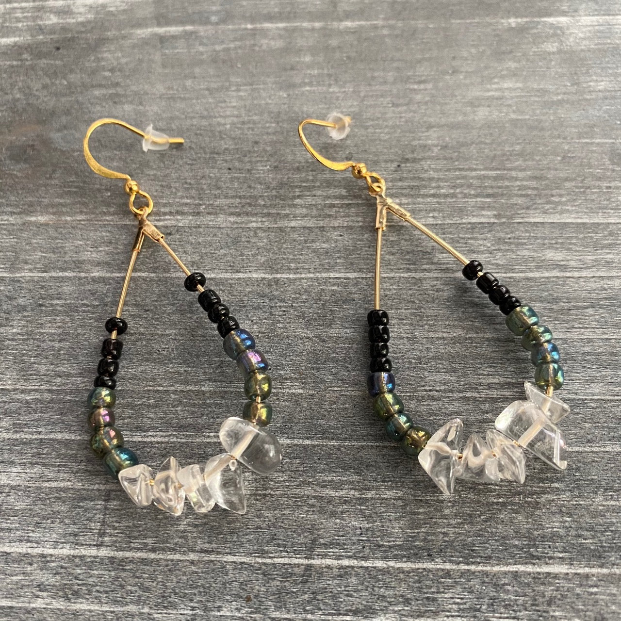 Raw Stone Drop Earrings 12th Summer