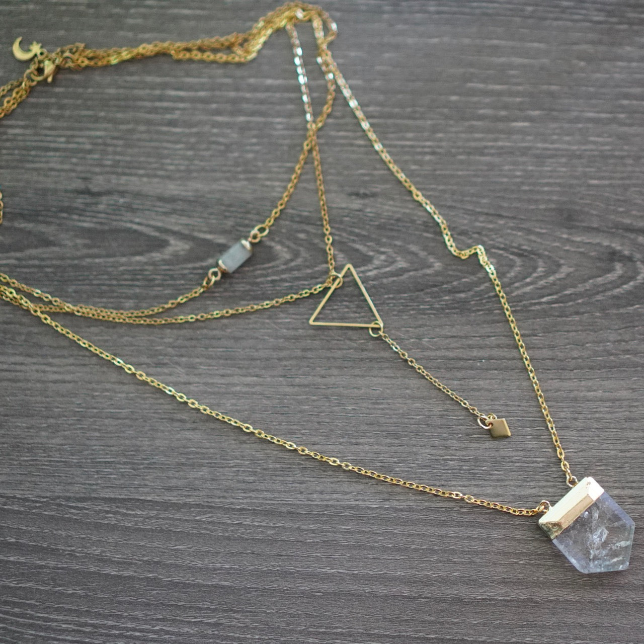 Clarity Manifestation Focus Necklace Gold